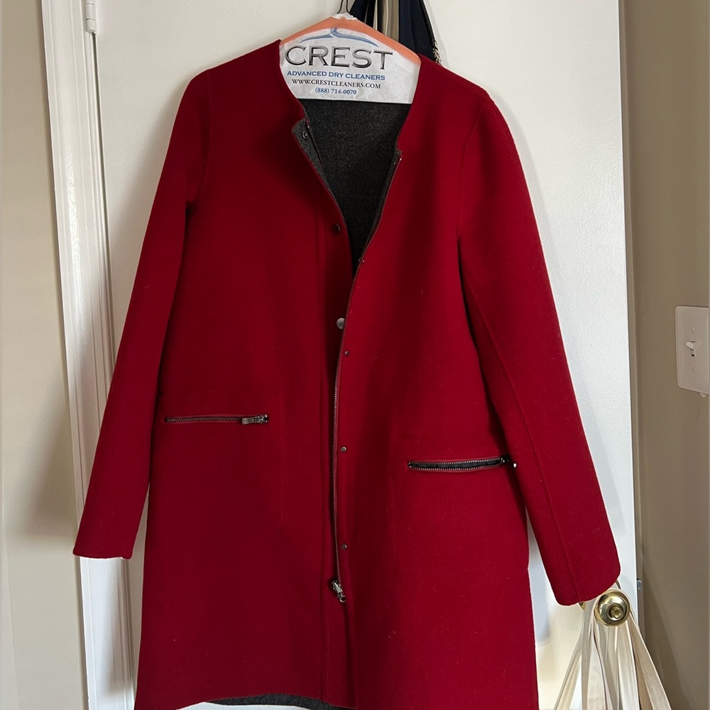 Gerard Darel Red Trench Coat